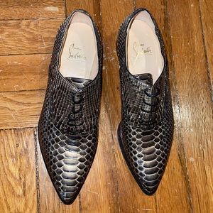 Christian Louboutin Snake Skin Flats